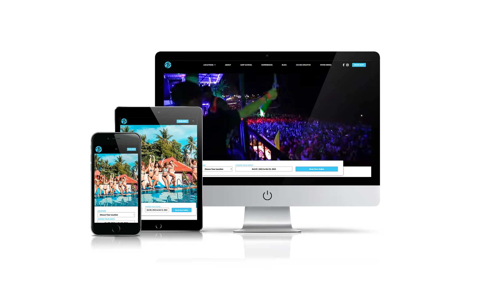 Bodega Hostels website preview