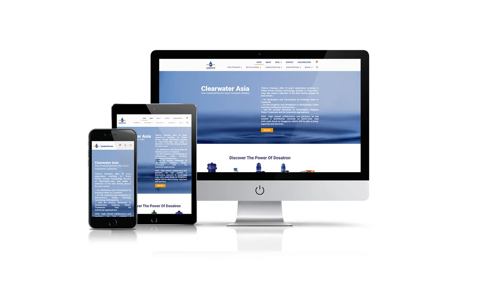 Clearwater Asia website preview