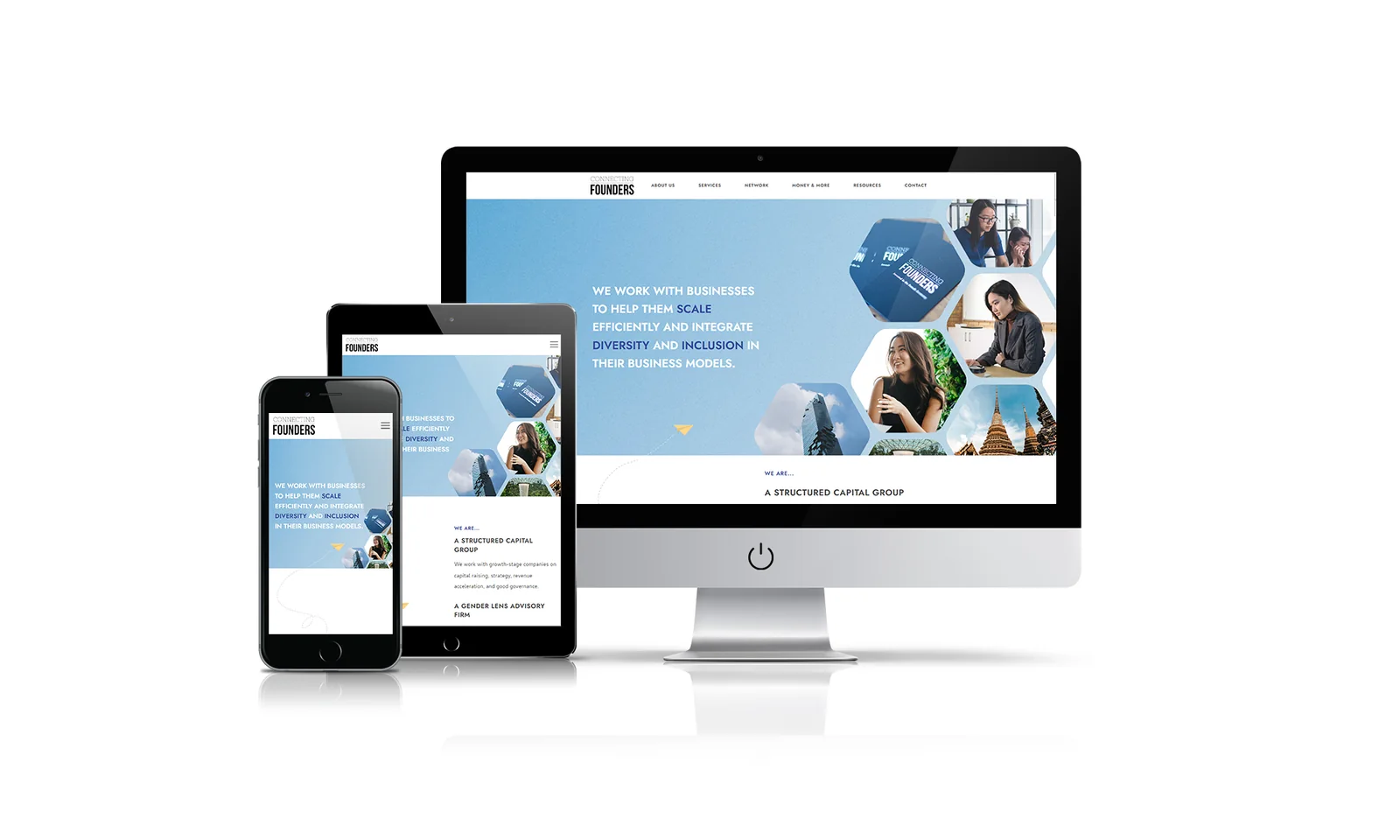 Connecting Founders website preview