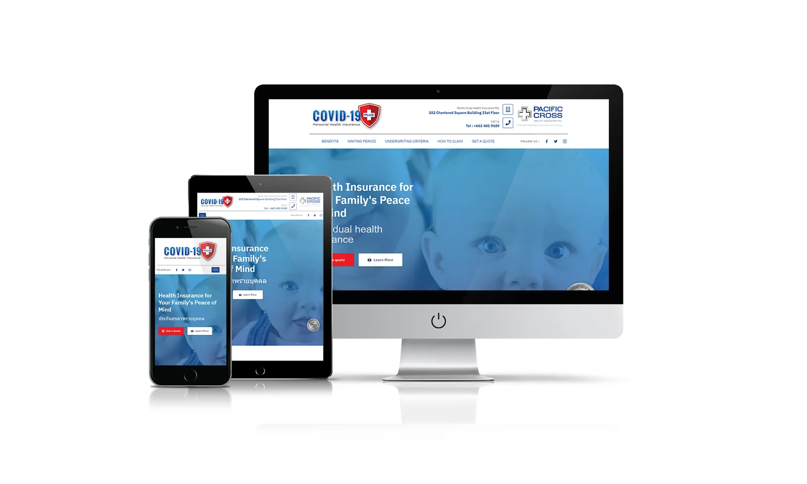 Covid19 Plus website preview