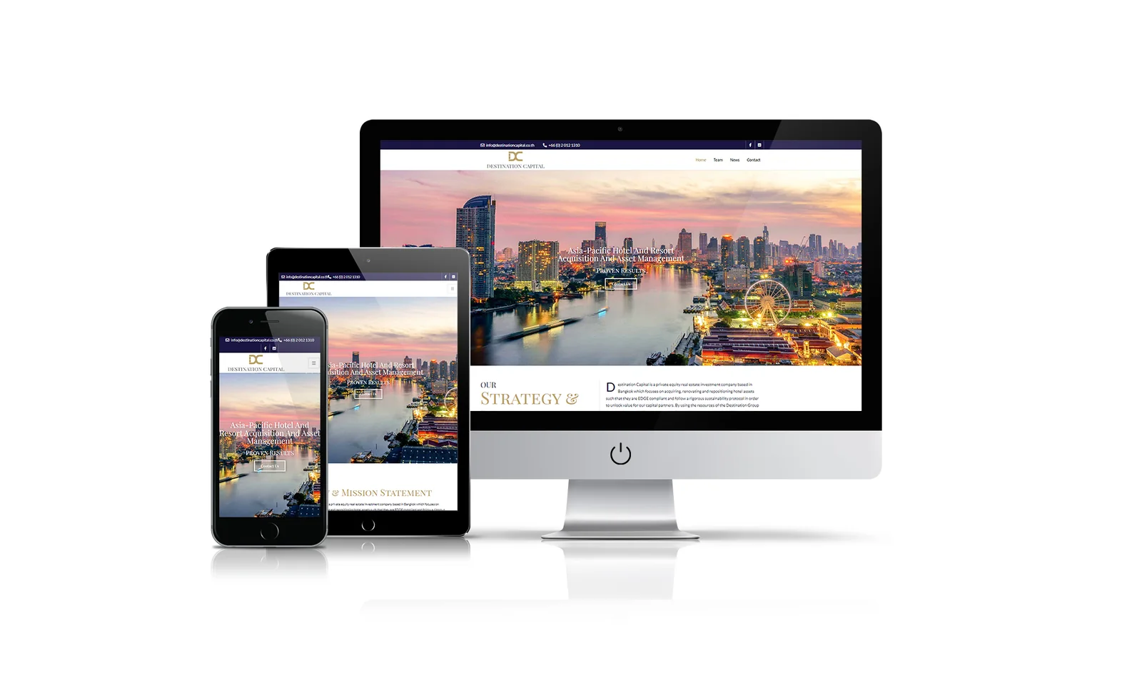 Destination Capital website preview