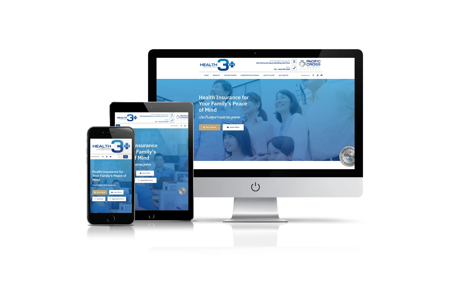Health 3 Plus website preview