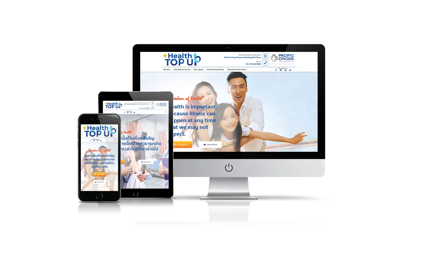 Health Top Up website preview