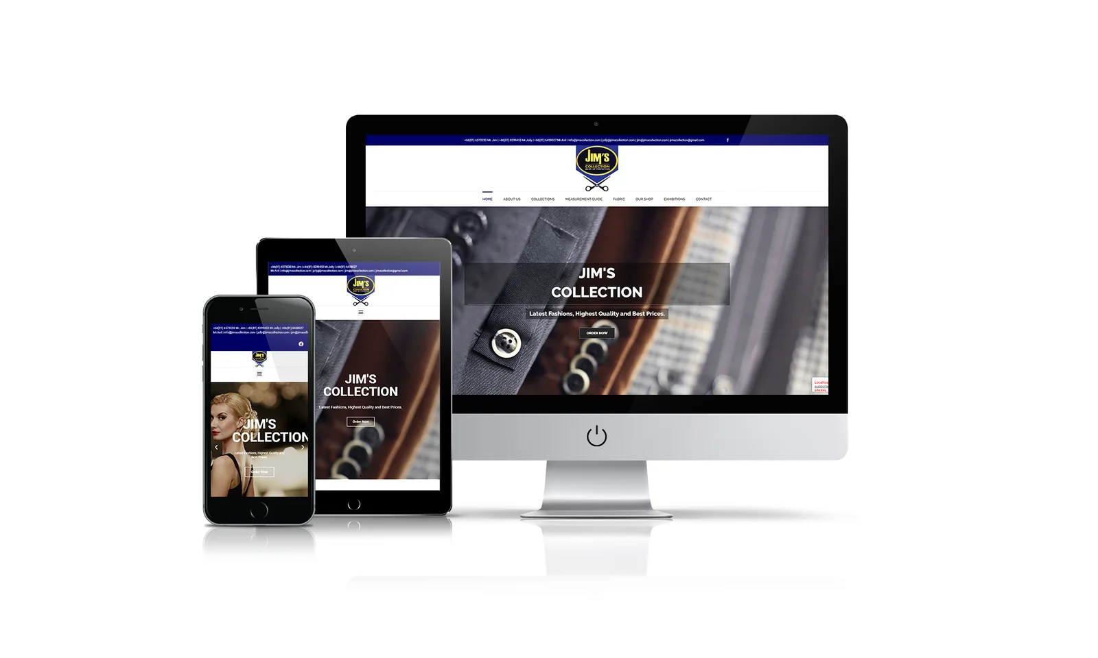 Jim’s Collection website preview