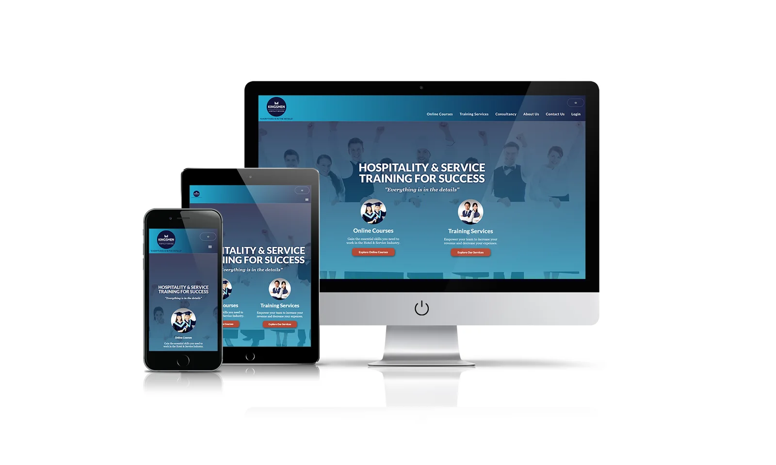 Kingsmen Hospitality website preview