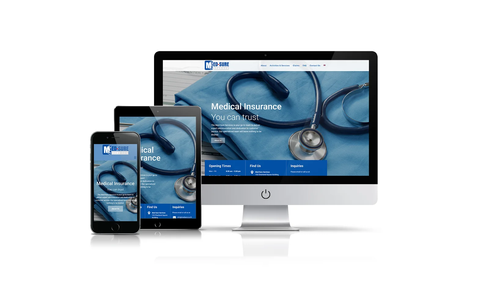 Medsure website preview