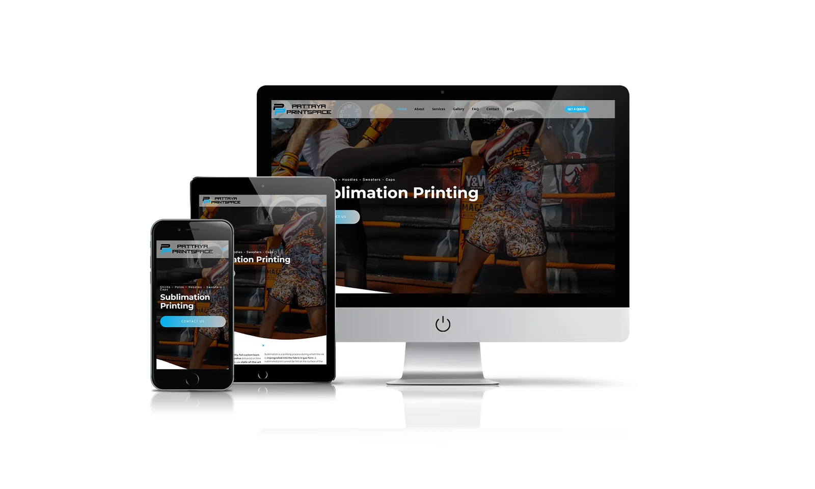 Pattaya Printspace website preview
