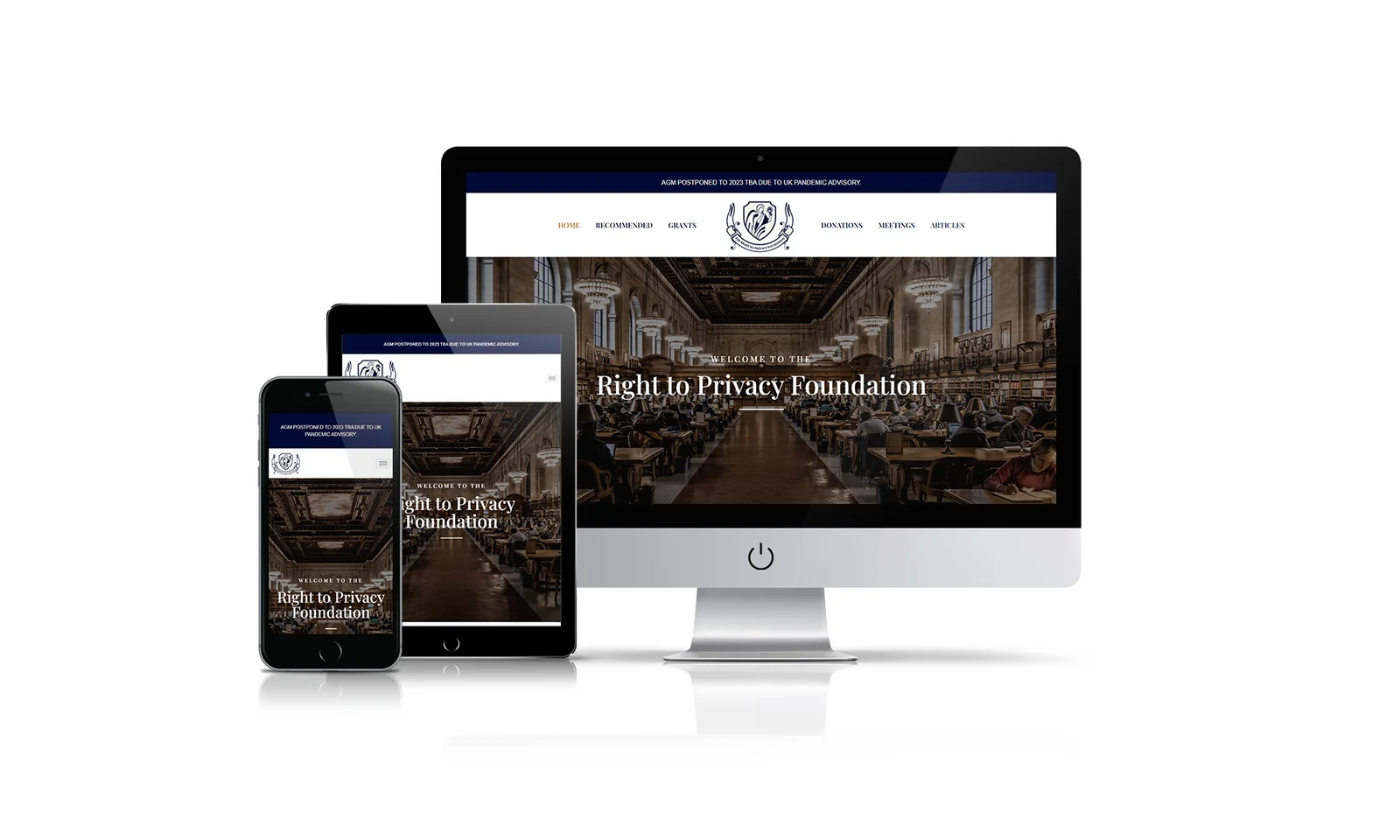 Right To Privacy Foundation website preview