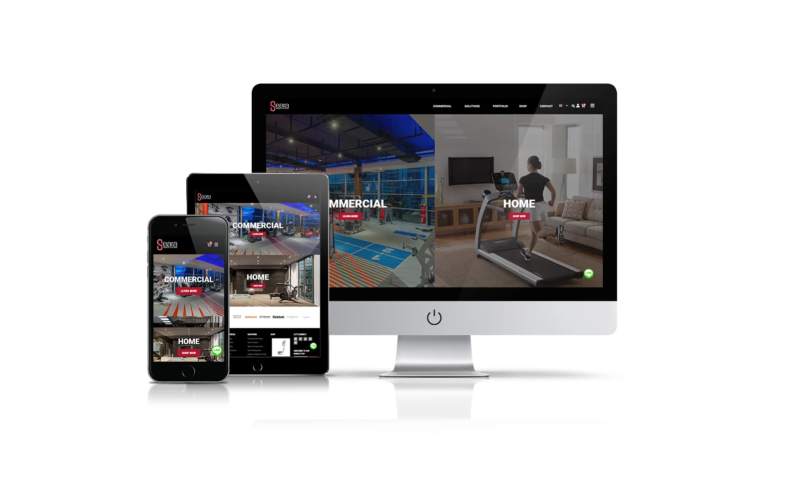 Seara Sports website preview