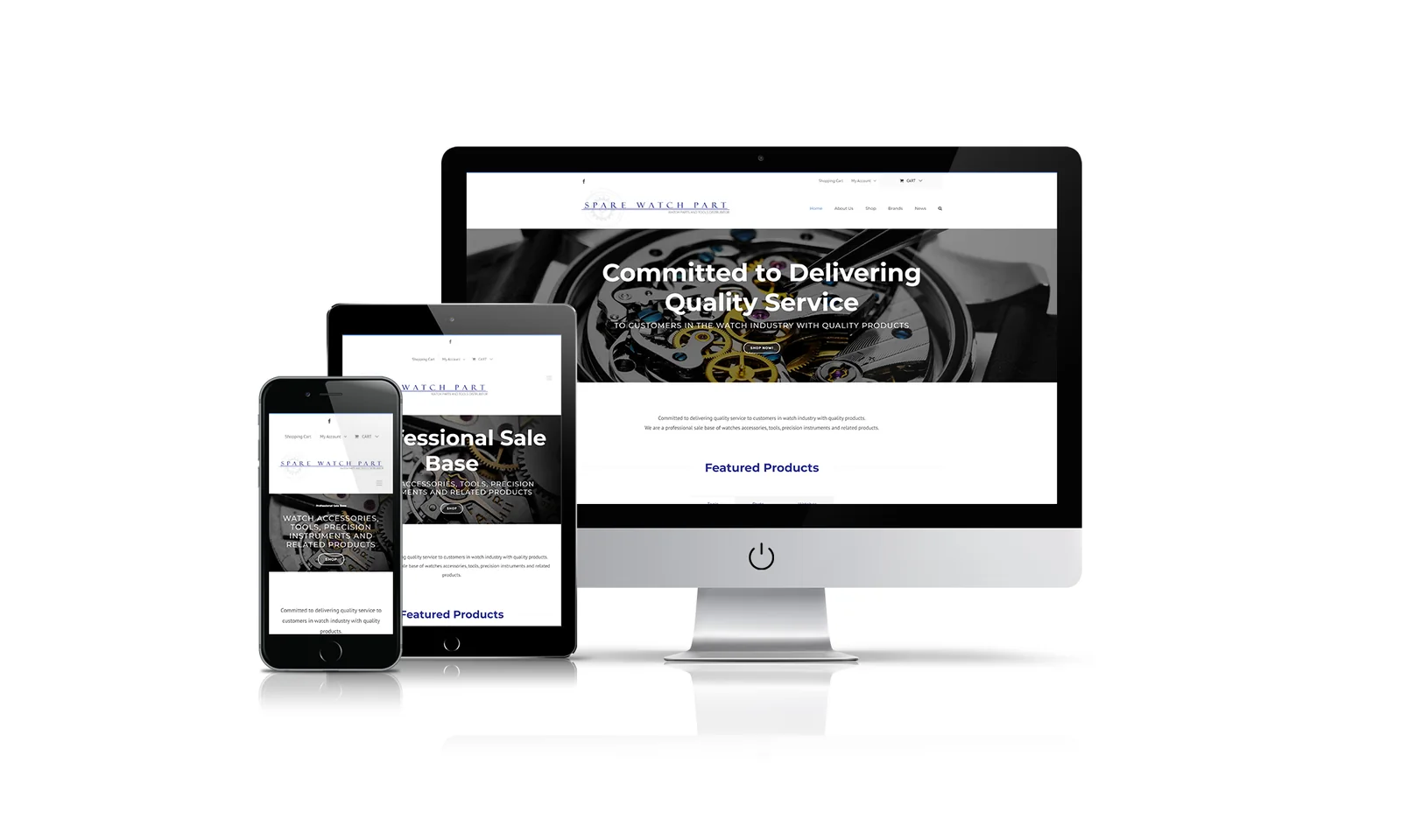 Spare Watch Part website preview