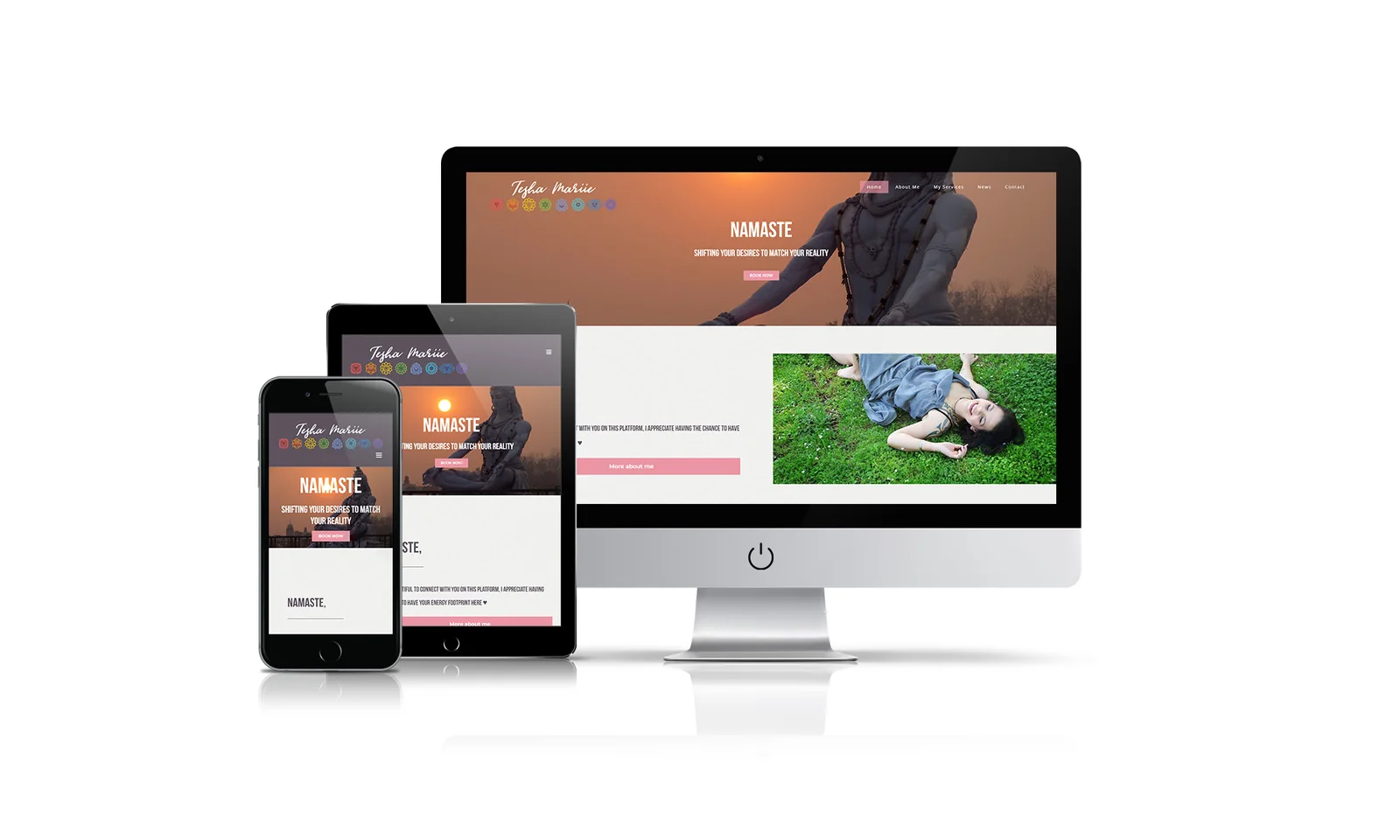 Tesha Mariie website preview