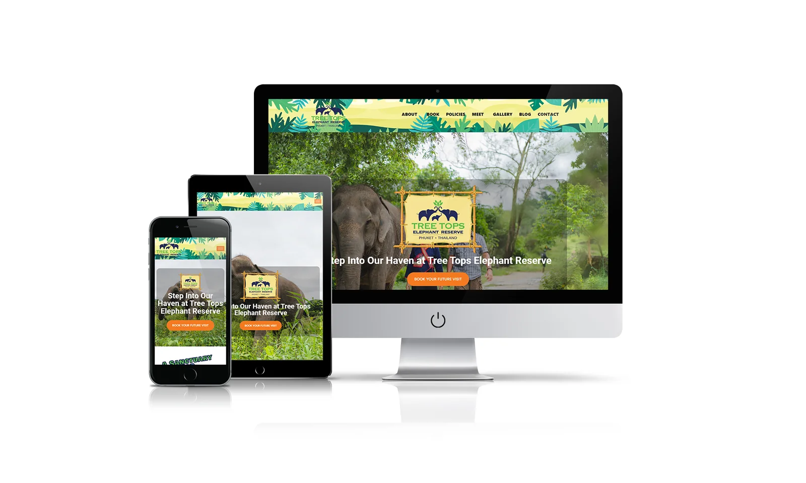 Tree Tops Elephant website preview