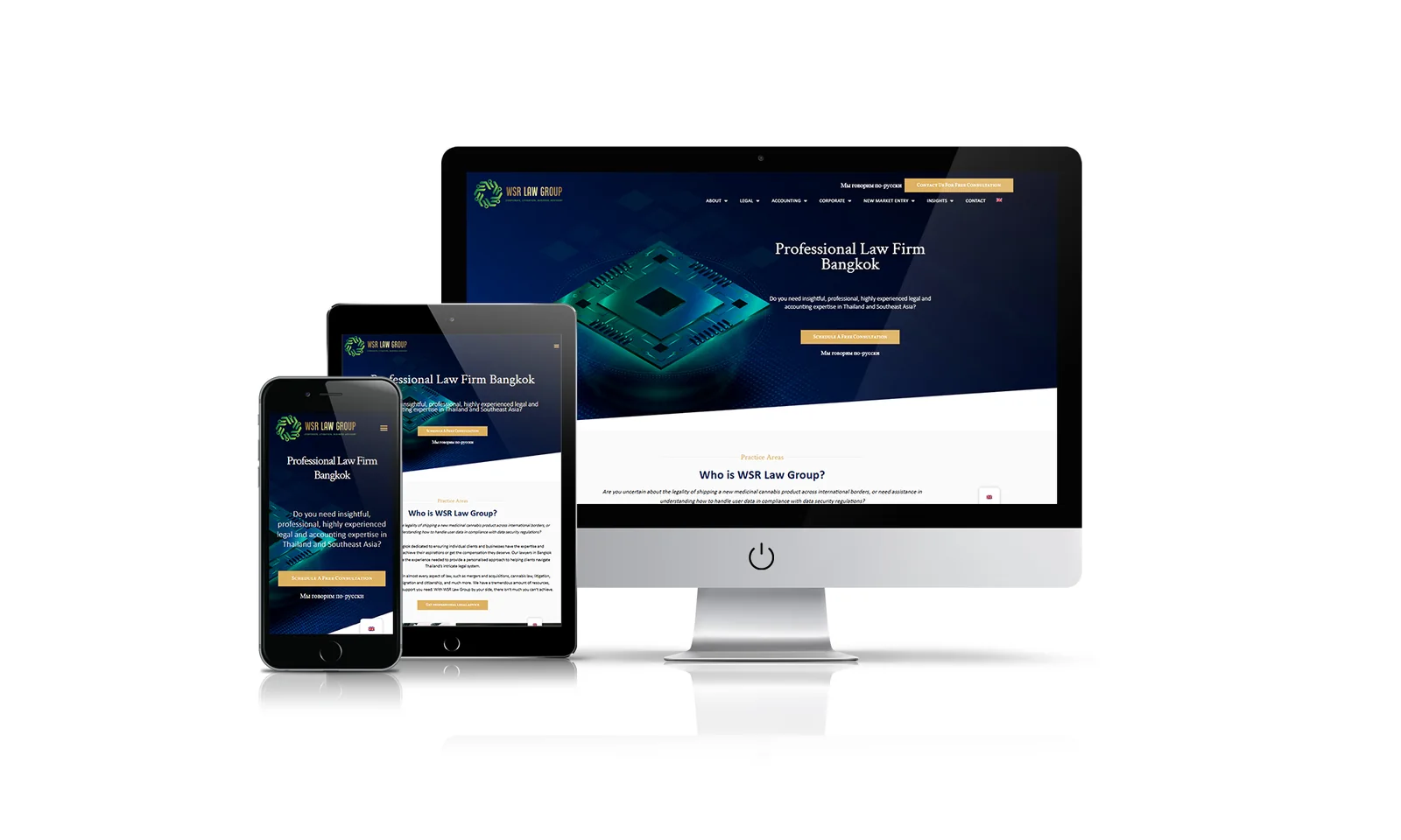 WSR Law Group website preview